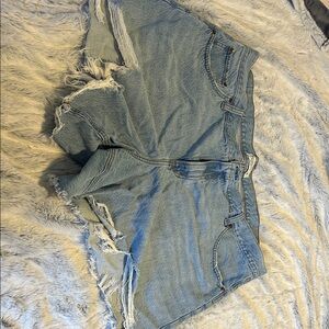 Abercrombie & Fitch Distressed Denim Shorts